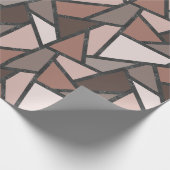 Schaduwen van bruin gekleurd glas cadeaupapier (Hoek)