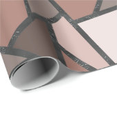 Schaduwen van bruin gekleurd glas cadeaupapier (Rol Hoek)