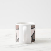 Schaduwen van bruin gekleurd glas espresso kop (Achterkant)
