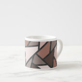 Schaduwen van bruin gekleurd glas espresso kop (Voorkant rechts)