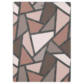 Schaduwen van bruin gekleurd glas klembord (Achterkant)