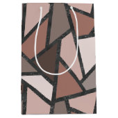 Schaduwen van bruin gekleurd glas medium cadeauzakje (Voorkant)