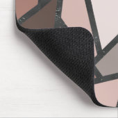 Schaduwen van bruin gekleurd glas muismat (Hoek)