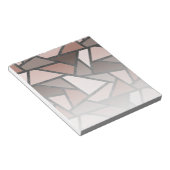 Schaduwen van bruin gekleurd glas notitieblok (Schuin)