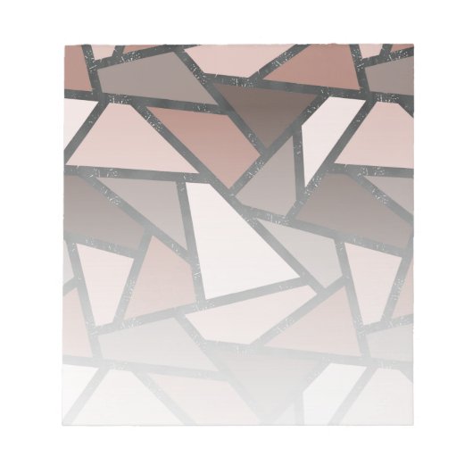 Schaduwen van bruin gekleurd glas notitieblok (Voorkant)