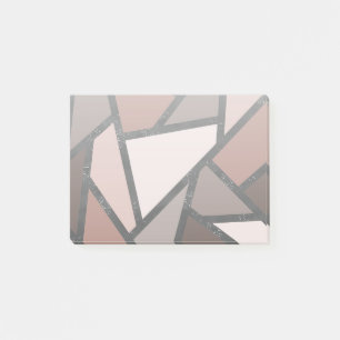Schaduwen van bruin gekleurd glas post-it® notes