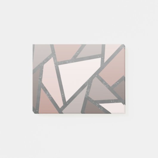 Schaduwen van bruin gekleurd glas post-it® notes (Voorkant)