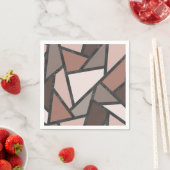 Schaduwen van bruin gekleurd glas servet (Insitu)