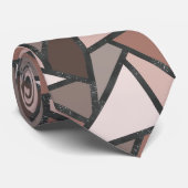 Schaduwen van bruin gekleurd glas stropdas (Opgerold)