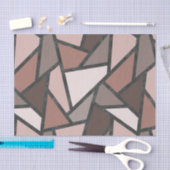 Schaduwen van bruin gekleurd glas tissuepapier (Craft)