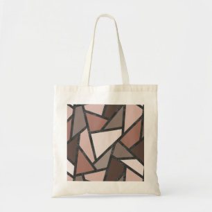 Schaduwen van bruin gekleurd glas tote bag