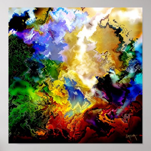 Schaduwen van de aarde poster (Voorkant)