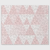 Schaduwen van de Abstracte driehoek van Blush Pink Cadeaupapier (Vlak)
