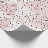 Schaduwen van de Abstracte driehoek van Blush Pink Cadeaupapier (Hoek)