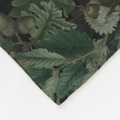 Schaduwen van de Eiken (Nacht) Fleece Deken (Hoek)