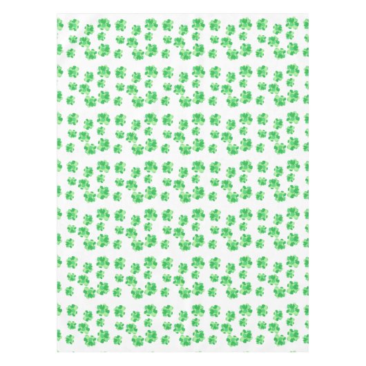 Schaduwen van de groene shamrock van Shamrocks Tab Tafelkleed (Voorkant)