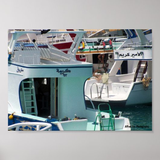 Schaduwen van de kust van Hurghada Poster (Voorkant)