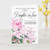 Schaduwen van de Valentijn van Pink Bouquet Kaart (Gele Bloem)