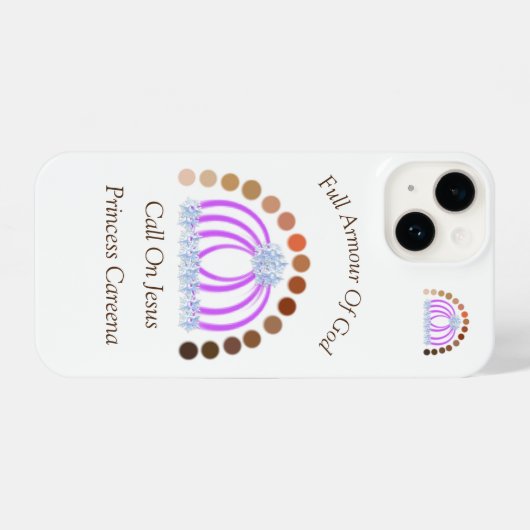 Schaduwen van een prinsessenmeisje vol wapenrustin iPhone hoesje (Achterkant horizontaal)