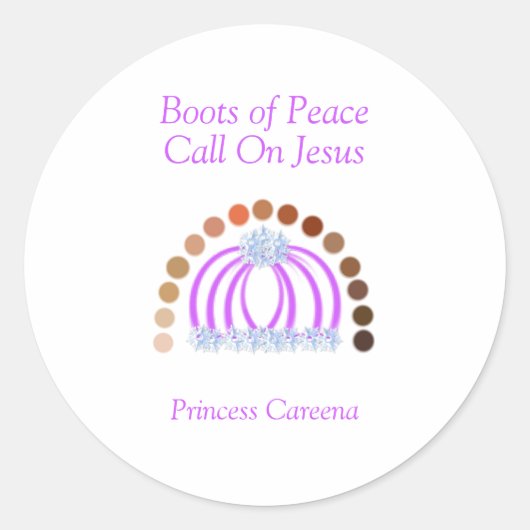 Schaduwen van een prinsessenmeisje vol wapenrustin ronde sticker (Voorkant)