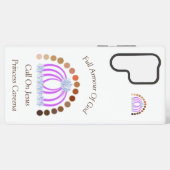 Schaduwen van een prinsessenmeisje vol wapenrustin samsung galaxy hoesje (Achterkant horizontaal)