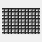 Schaduwen van grijs inpakpapier set vel (Voorkant 3)