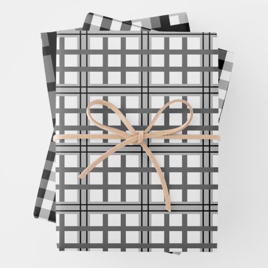 Schaduwen van grijs inpakpapier set vel (In situ)