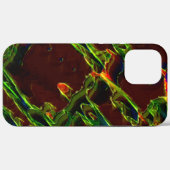 Schaduwen van groen afgevoerd in vlammen Case-Mate iPhone case (Achterkant (horizontaal))