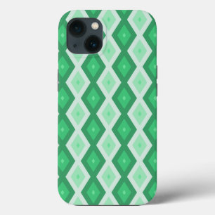 Schaduwen van groen diamantpatroon Hoesje-Mate iPh Case-Mate iPhone Case