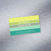Schaduwen van groen kleurenpalet 001 magnetisch visitekaartje (Voorbeeld)