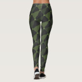 Schaduwen van groene bomen Kerstmis pyjama broek Leggings (Achterkant)