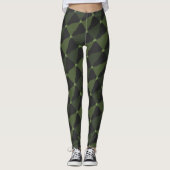 Schaduwen van groene bomen Kerstmis pyjama broek Leggings (Voorkant)