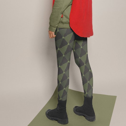 Schaduwen van groene bomen Kerstmis pyjama broek Leggings