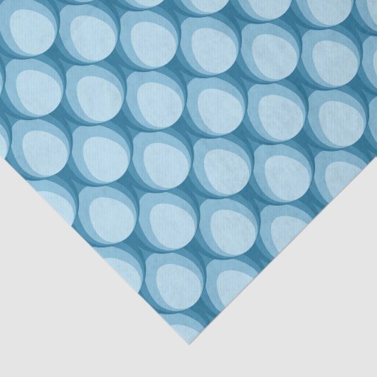 Schaduwen van het blauwe trapeziummetrische patroo tissuepapier (Detail)