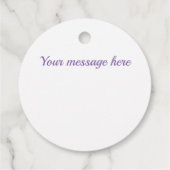 Schaduwen van het lavendiamantpatroon bedankjes labels (Achterkant)