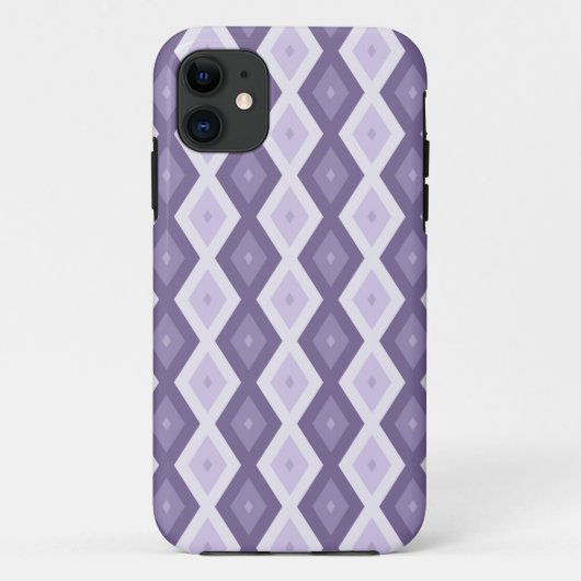 Schaduwen van het lavendiamantpatroon Case-Mate iPhone case (Achterkant)