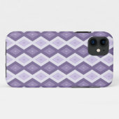 Schaduwen van het lavendiamantpatroon Case-Mate iPhone case (Achterkant (horizontaal))