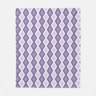 Schaduwen van het lavendiamantpatroon fleece deken