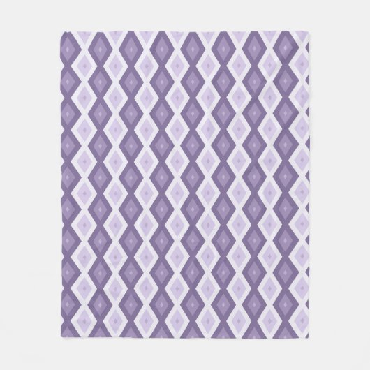 Schaduwen van het lavendiamantpatroon fleece deken (Voorkant)