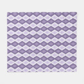 Schaduwen van het lavendiamantpatroon fleece deken (Voorkant (Horizontaal))