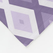 Schaduwen van het lavendiamantpatroon fleece deken (Hoek)