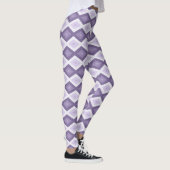 Schaduwen van het lavendiamantpatroon leggings (Rechts)