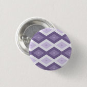 Schaduwen van het lavendiamantpatroon ronde button 3,2 cm (Voorkant /achterkant)