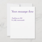 Schaduwen van het lavendiamantpatroon RSVP kaartje (Achterkant)