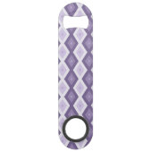 Schaduwen van het lavendiamantpatroon speed flessenopener (Achterkant)