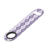 Schaduwen van het lavendiamantpatroon speed flessenopener (Achterkant Gekanteld)