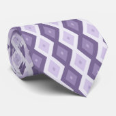Schaduwen van het lavendiamantpatroon stropdas (Opgerold)