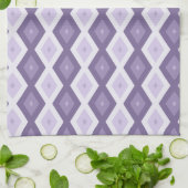 Schaduwen van het lavendiamantpatroon theedoek (Gevouwen)