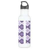 Schaduwen van het lavendiamantpatroon waterfles  (Achterkant)
