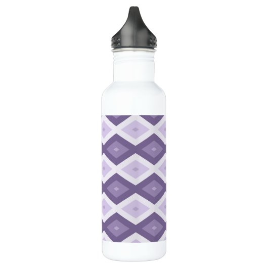 Schaduwen van het lavendiamantpatroon waterfles (Links)